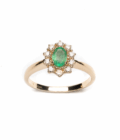 Anello Kate Oro con Smeraldo Naturale e Diamanti Naturali - immagine 4