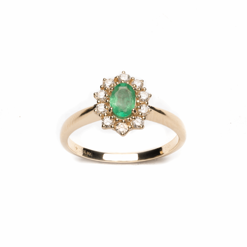Anello Kate Oro con Smeraldo Naturale e Diamanti Naturali - immagine 4