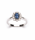 Anello Kate Oro con Zaffiro Naturale e Diamanti Naturali - immagine 4