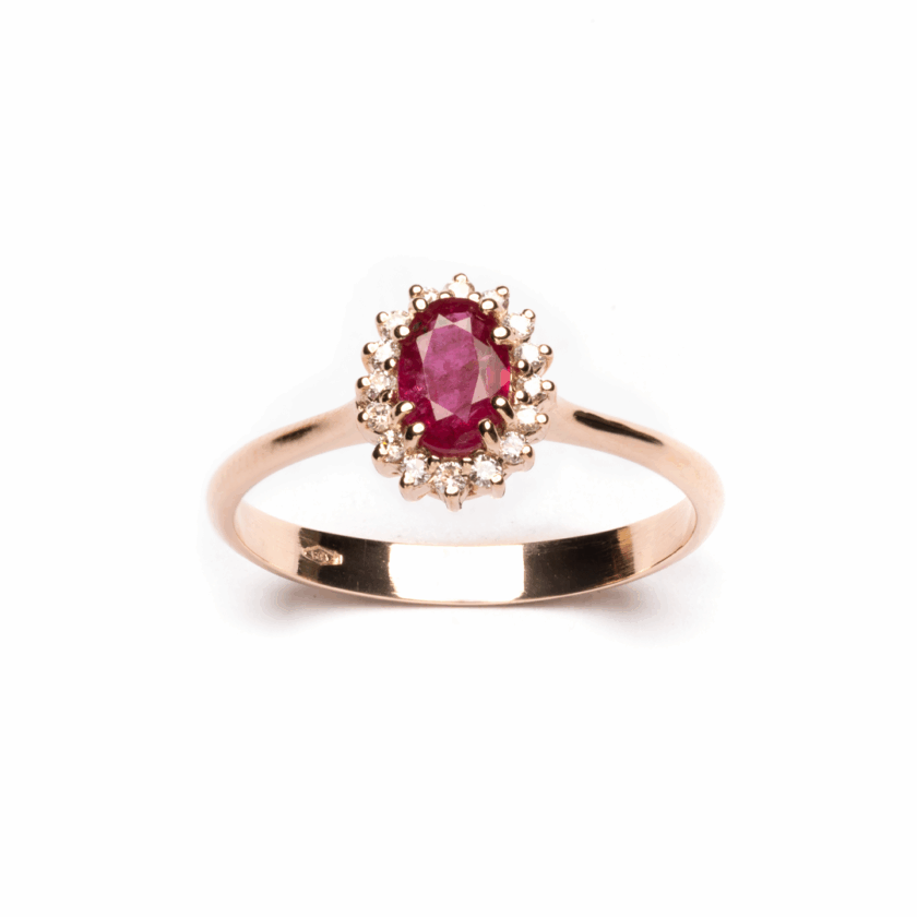 Anello Mini-Kate Oro con Rubino Naturale e Diamanti Naturali - immagine 4
