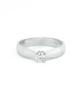 Solitario Oro e Diamante Naturale ct 0,22