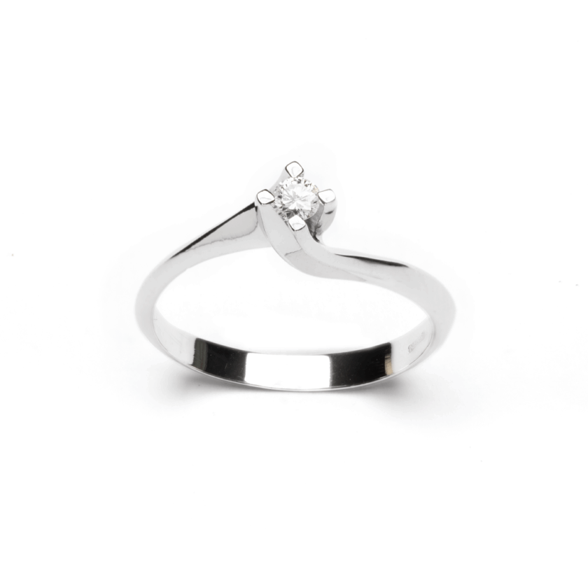 Anello Valentino Oro e Diamante Naturale ct 0,14 - immagine 4