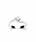 Anello Valentino Oro e Diamante Naturale ct 0,22 - immagine 4