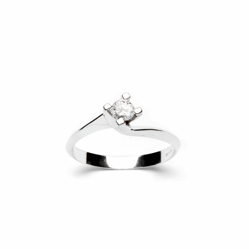 Anello Valentino Oro e Diamante Naturale ct 0,22 - immagine 4