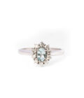 Anello Kate Oro con Acquamarina Naturale e Diamanti Naturali
