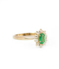 Anello Kate Oro con Smeraldo Naturale e Diamanti Naturali - immagine 3