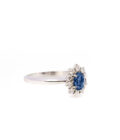 Anello oro zaffiro e diamanti