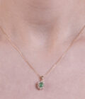 Collana Kate Smeraldo e Diamanti Naturali. - immagine 2