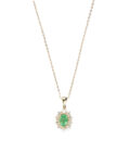 Collana Kate Smeraldo e Diamanti Naturali.