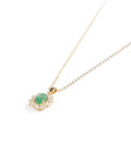 Collana Kate Smeraldo e Diamanti Naturali. - immagine 3