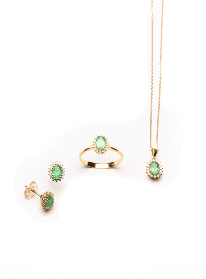 Parure Mini-Kate Smeraldi e diamanti naturali