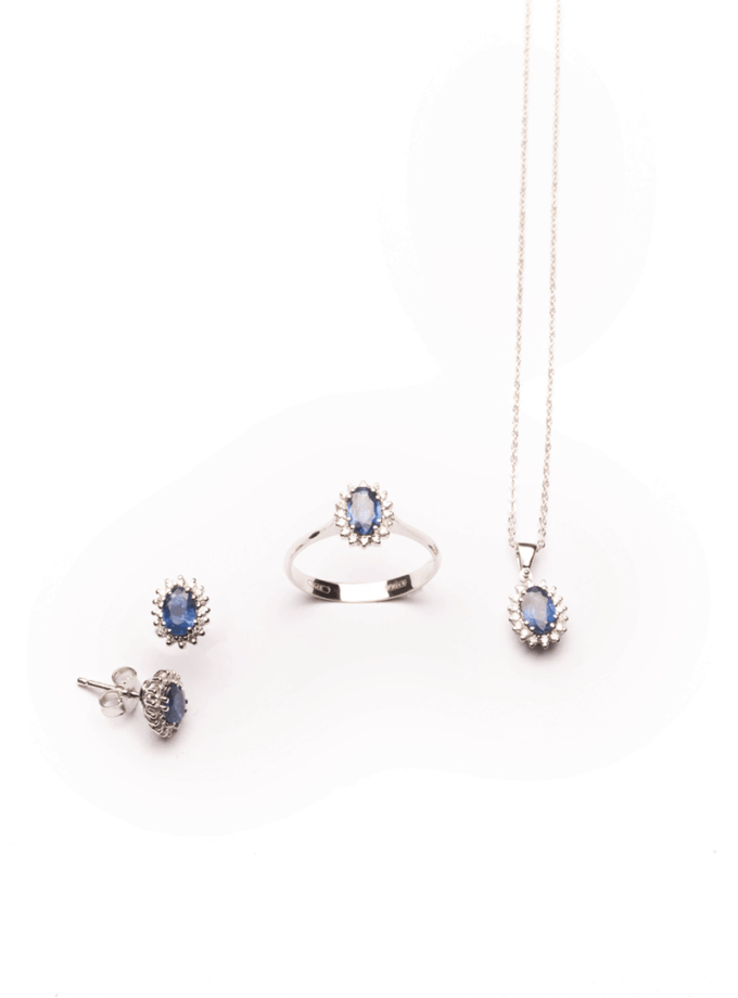 Parure Mini-Kate Zaffiri e diamanti naturali