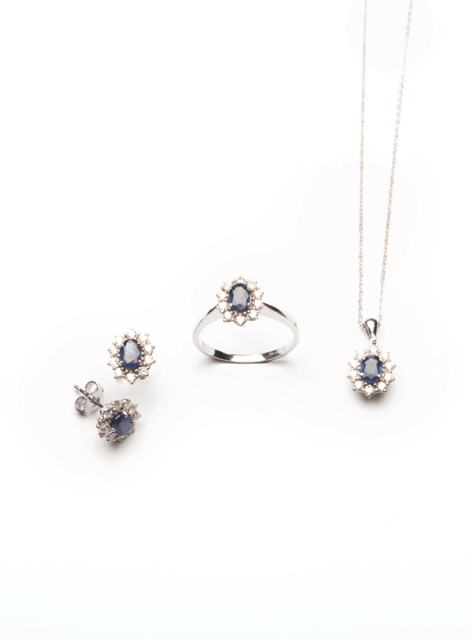 Parure Kate Zaffiri e diamanti naturali