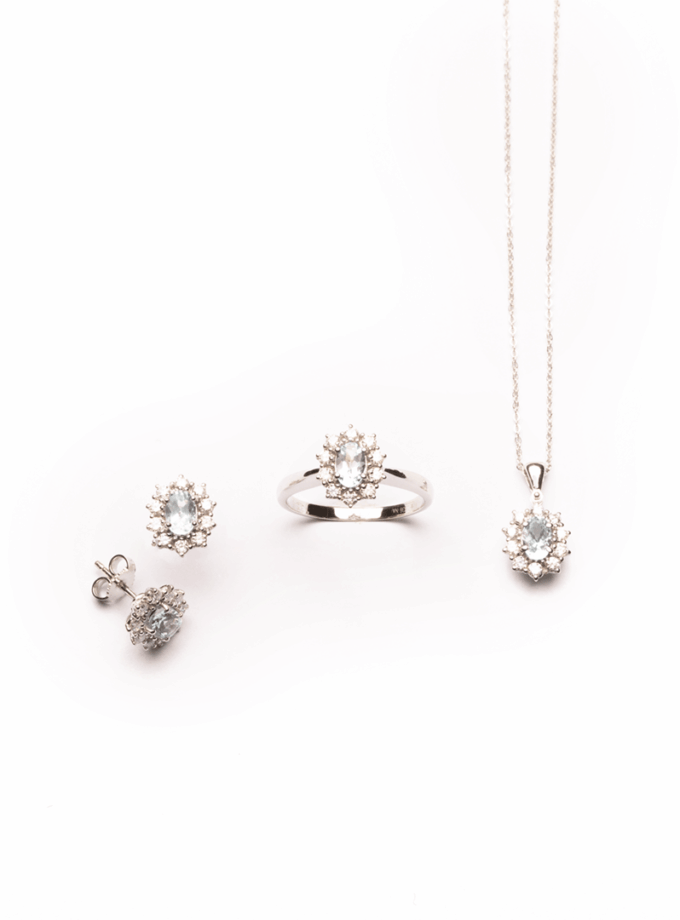 Parure Kate Acquamarina e Diamanti naturali