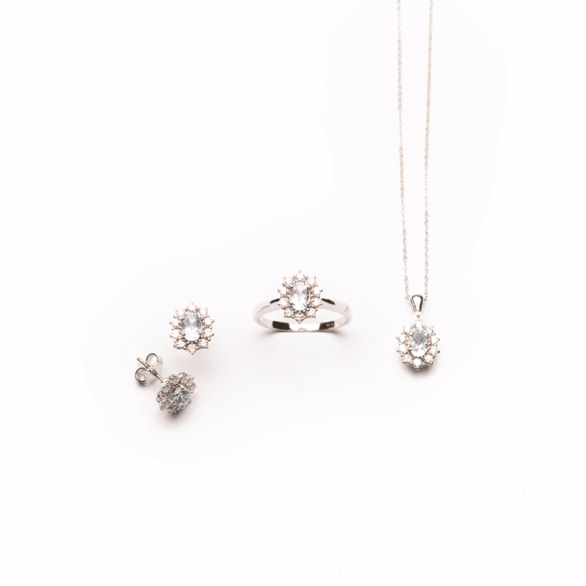 Parure Kate Acquamarina e Diamanti naturali