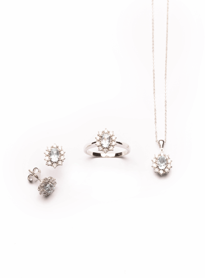 Parure Kate Acquamarina e Diamanti naturali