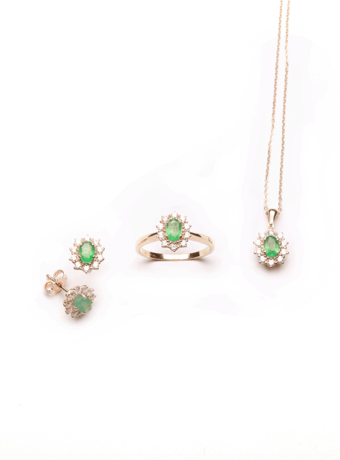 Parure Kate Smeraldi e Diamanti naturali