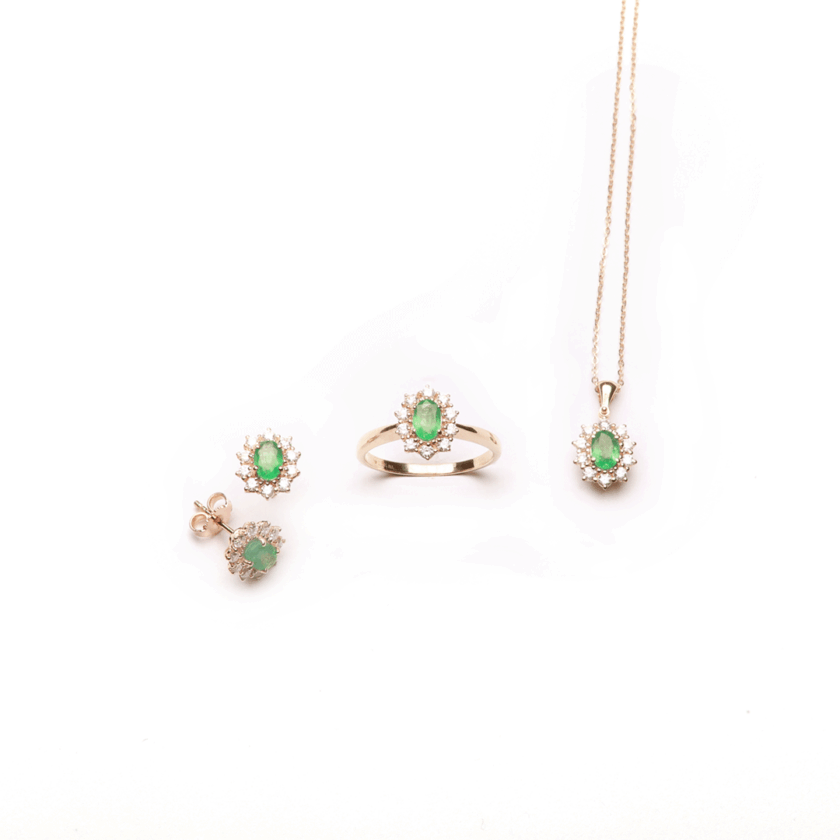 Parure Kate Smeraldi e Diamanti naturali