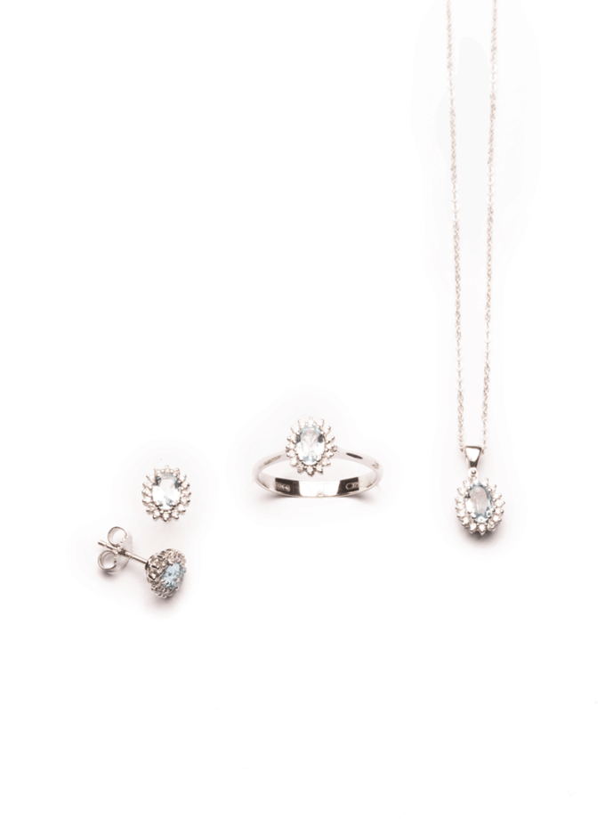Parure Mini-Kate Acquamarine e Diamanti naturali