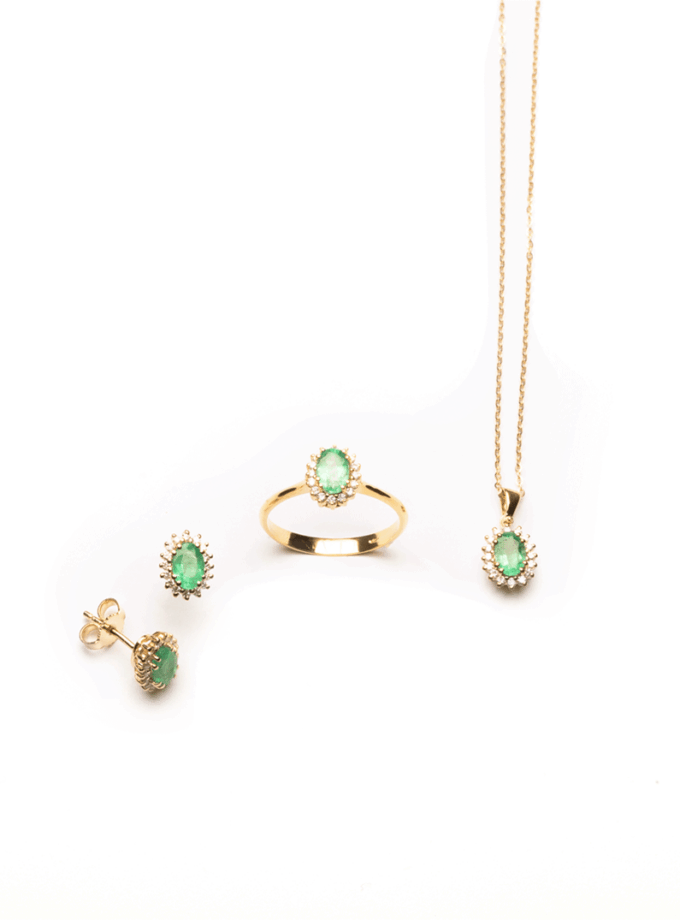 Parure Mini-Kate Smeraldi e diamanti naturali