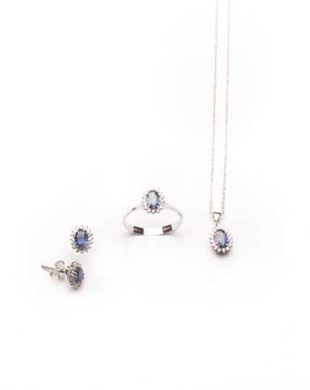 parure mid oro zaffiri